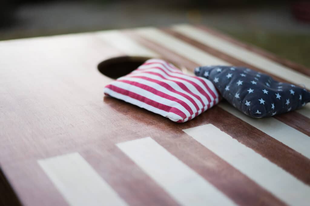 Image of corn hole at Waggin' Tail RV Resort